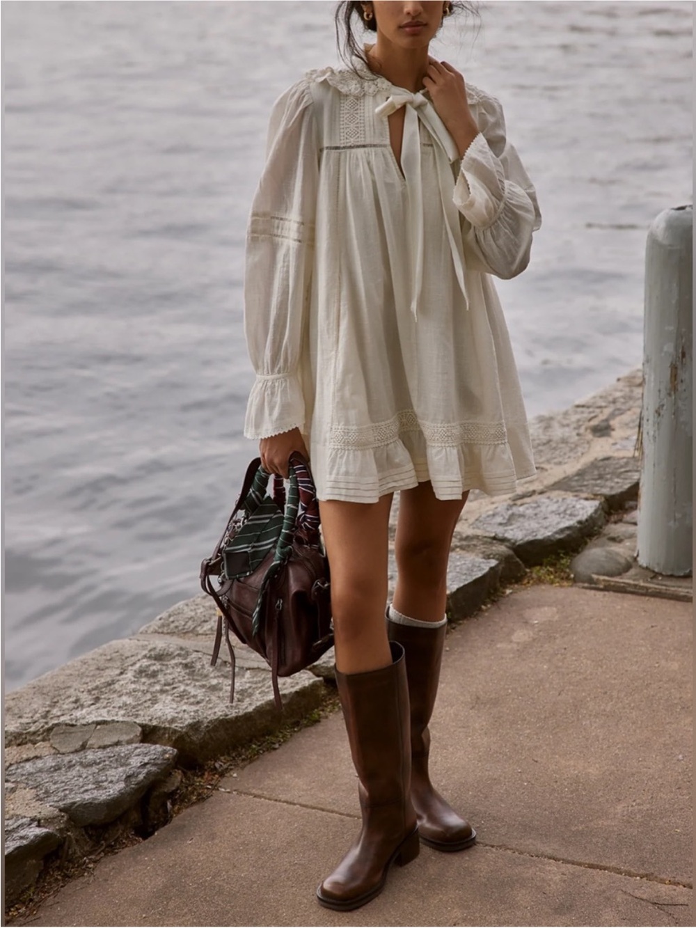 Free People 5 O'clock Tea Time Mini Dress